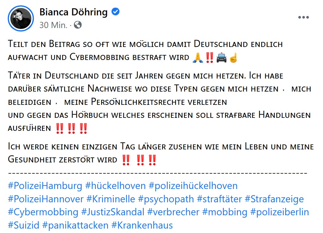 Bianca Döhring - Täter in Deutschland gegen Cybermobbing Hörbuch