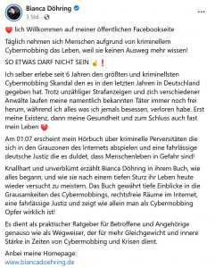 Bianca Döhring Cybermobbing Opfer Gefahr Selbstmord Lügen Hörbuch Justiz Skandal Ratgeber.jpg