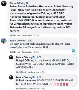Burgel Döhring Tochter Bianca Döhring zum Täter gemacht Agatha Damenmoden Hannover.jpg