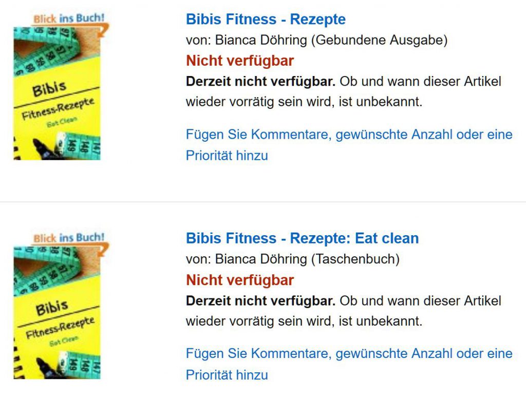 Verkaufsstopp bei Amazon