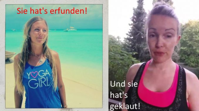 Eine echte Yogalehrerin und Bianca Döhring