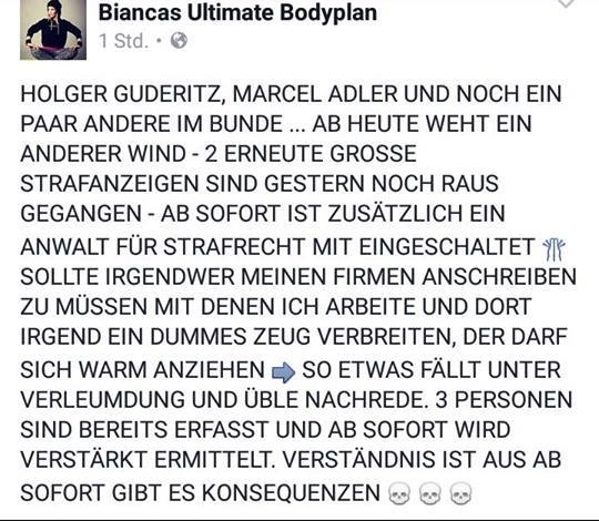 Strafanzeigen gegen Bianca Döhring