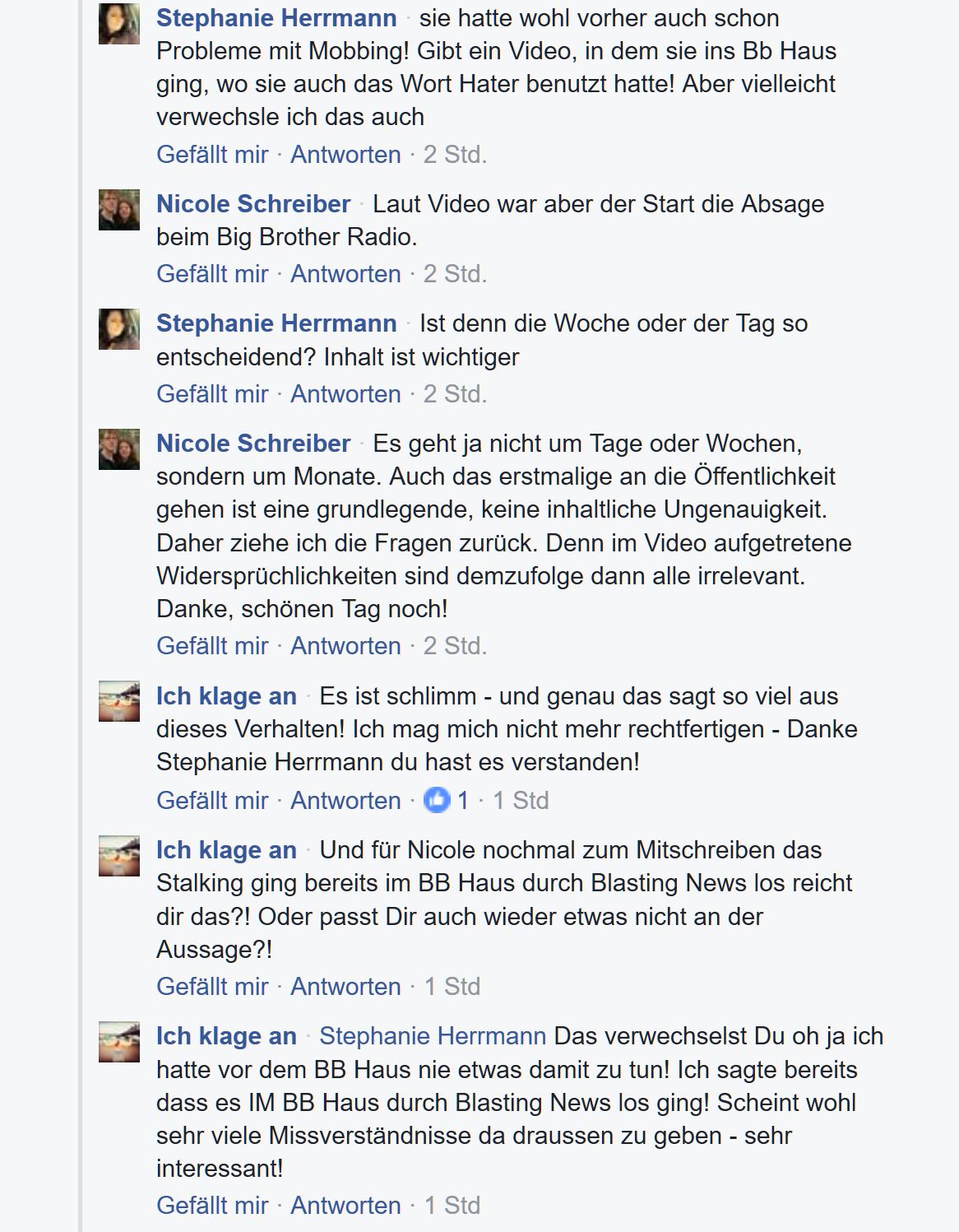BiBi Bianca Döhring klagt an - Teil 1 - Kommentare