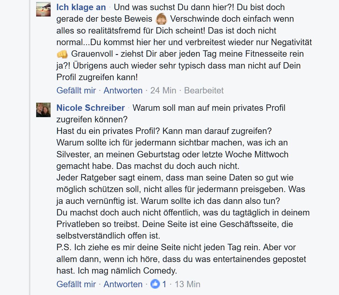 BiBi Bianca Döhring klagt an - Teil 1 - Kommentare