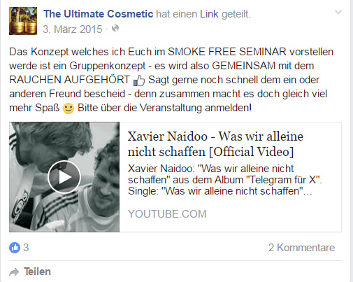 Smoke Free Konzept, Bianca Döhring BiBi, Plan Seminar, Hannover Hamburg Mallorca, Rauchen aufgeben Raucher abgewöhnen Nicht-Raucher Zigarette Zigaretten Sucht