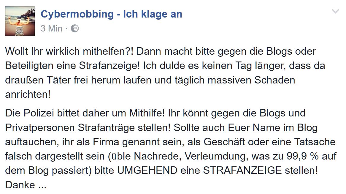 Bianca Döhring BiBi bettelt um Mithilfe und Strafanzeige, Polizei bittet um Hilfe, Mallorca, Hamburg, Hannover