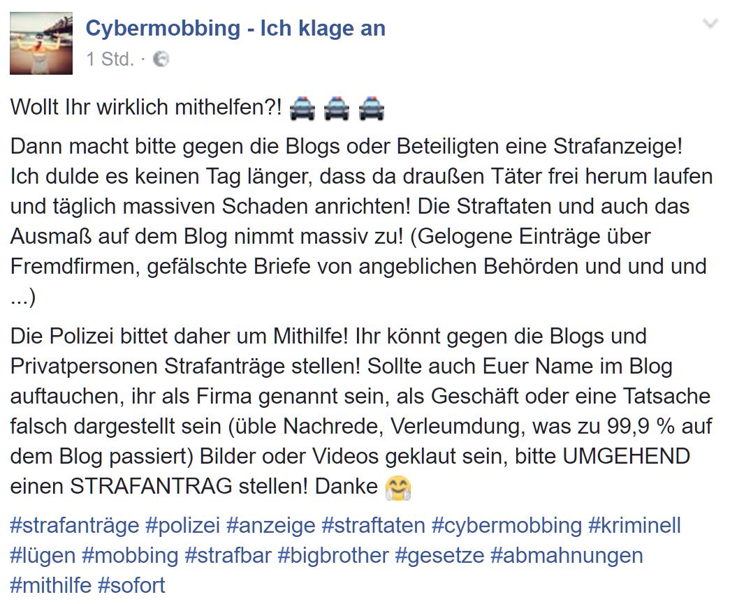 Bianca Döhring BiBi bettelt um Mithilfe und Strafanzeige, Polizei bittet um Hilfe, Mallorca, Hamburg, Hannover