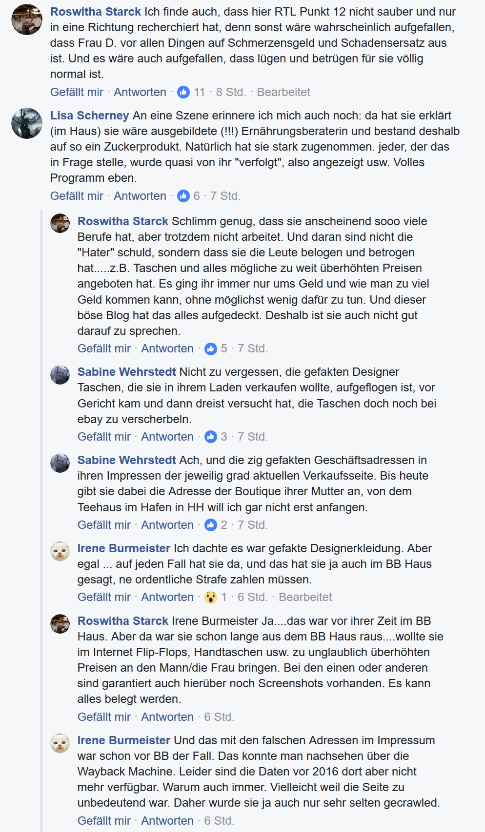 Bianca Döhring bei RTL Punkt 12 - TV Report Fernsehen Bericht Beitrag Cybermobbing Mallorca BiBi Big Brother Zuschauerreaktionen