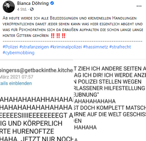 Bianca Döhring - Angebliche Droh-E-Mail