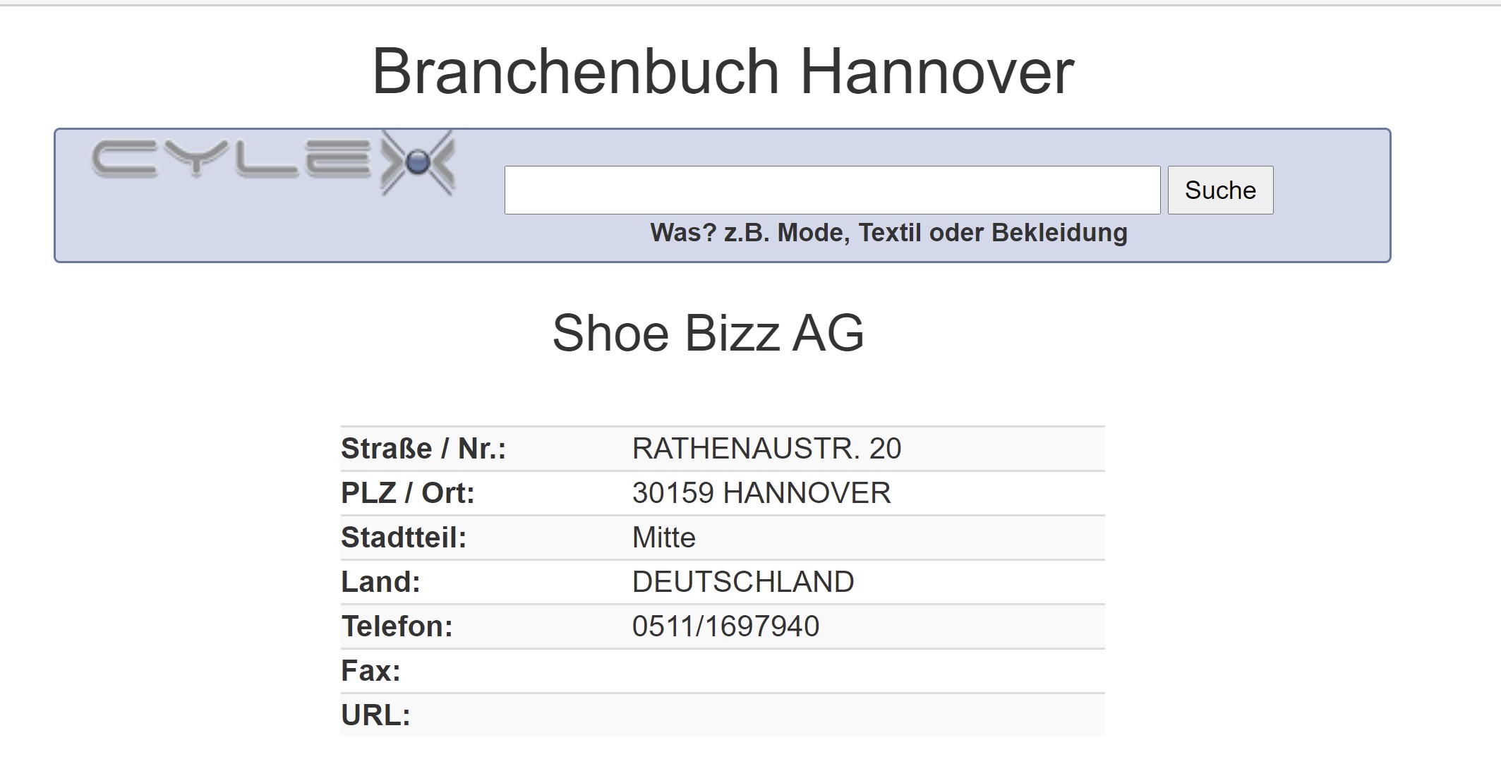 Bianca Döhring - 02 - Reiner Döhring Shoe Bizz AG Rathenaustraße 20 Hannover