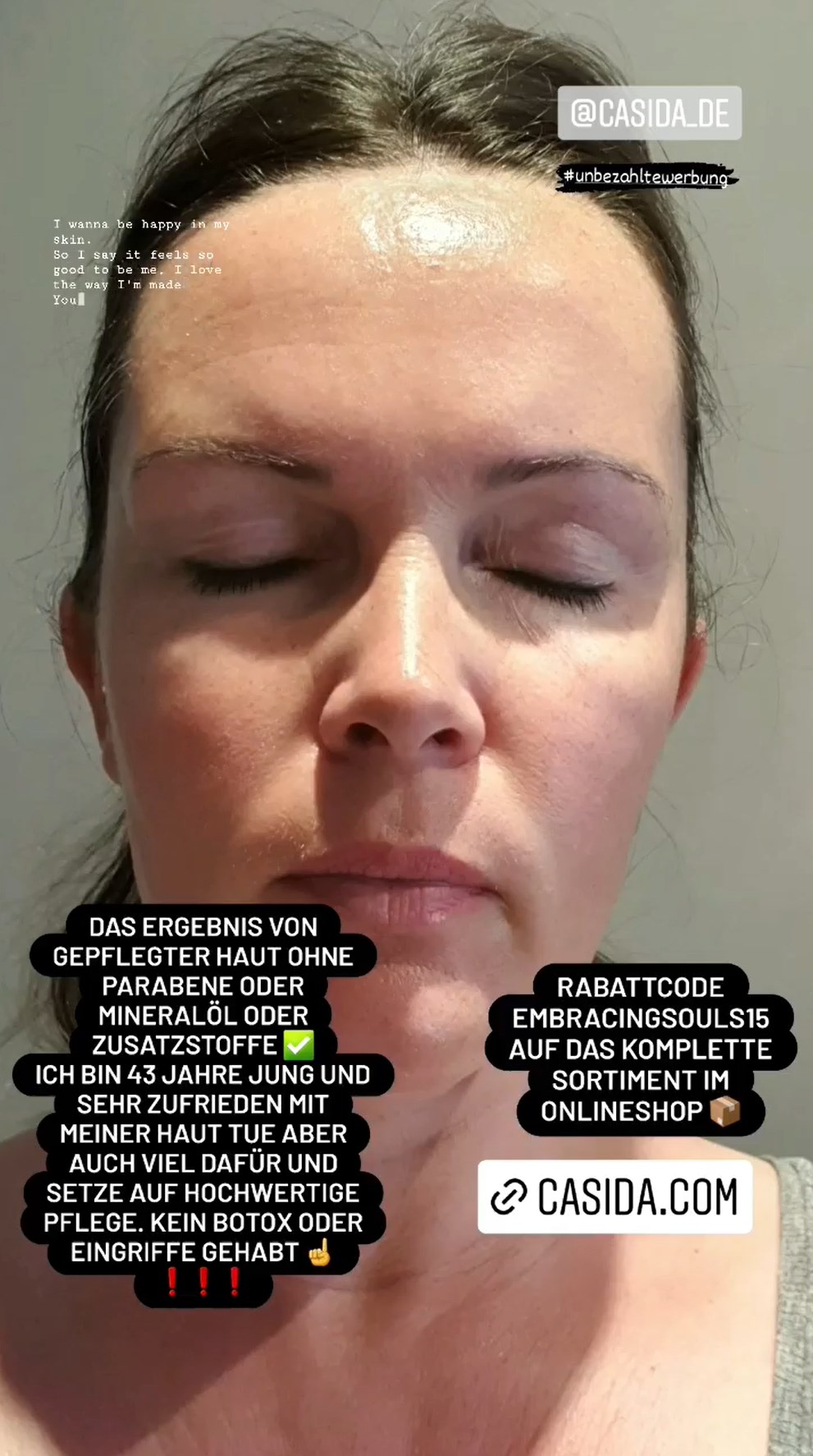 Bianca Döhring Rabatt Werbung Lügen Schönheit Gesicht Schönheits-OPs Botox Ätherische Öle Rabattcode Casida