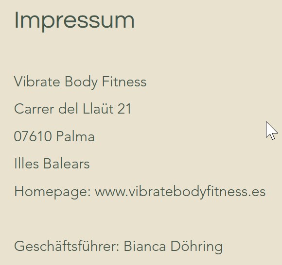 Bianca Döhring Vibrate Body Fitness Power Plate Personal Training RIU Center Palma Mallorca