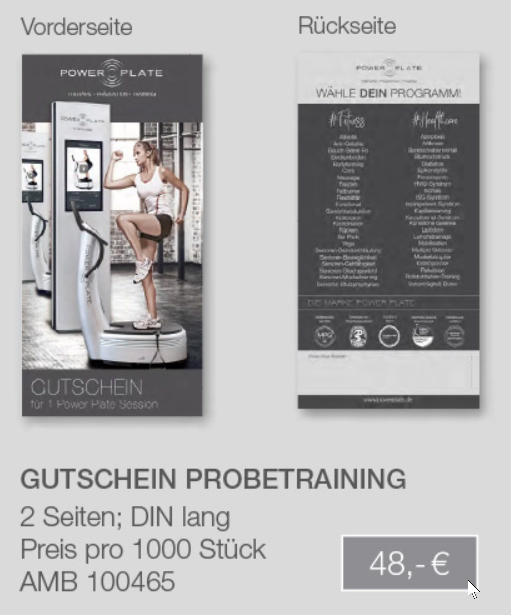 Power Plate Flyer