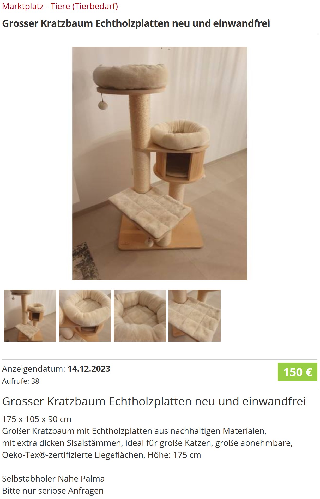Katzen Kratzbaum Betrug Abzocke Bianca Döhring Amazon Produkttest