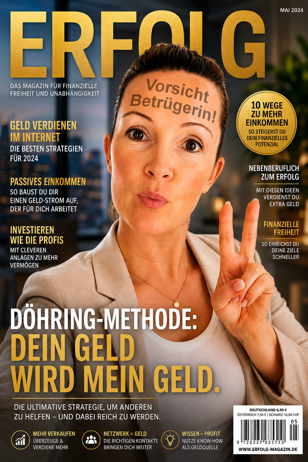 Bianca Döhring Magazin Cover Erfolg Betrügerin Betrug Abzocke passiv Geld verdienen Einkommen Digital Marketing Mallorca Guide